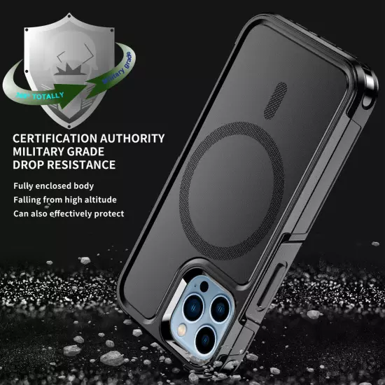 MagSafe Case Fr iPhone 13 Pro Max 15 Shockproof Heavy Duty Rugged Magnetic Cover