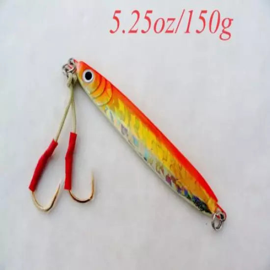  5 pcs knife jigs 5oz/150g vertical speed saltwater fishing lures -5 colors