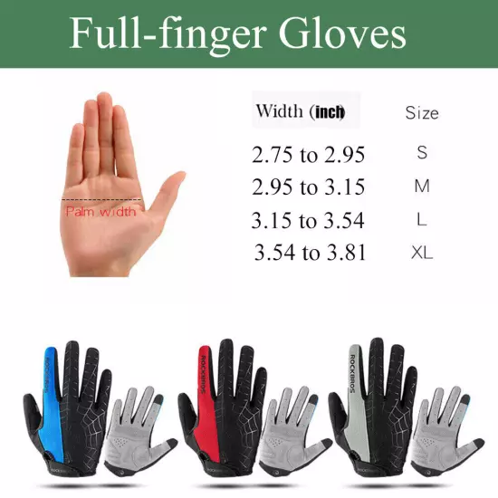 Motorcycle Gloves for Men Women Motorbike Riding Touchscreen Full Finger Gloves