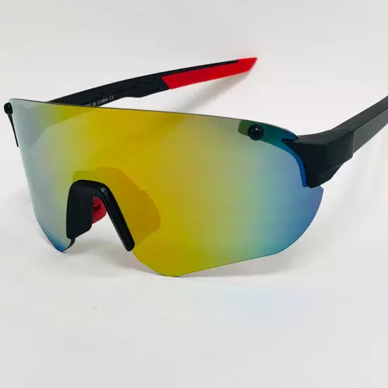 Polarized HD Sport Wrap Men Cycling Golf Ski Sunglasses Fishing Outdoor Glasses