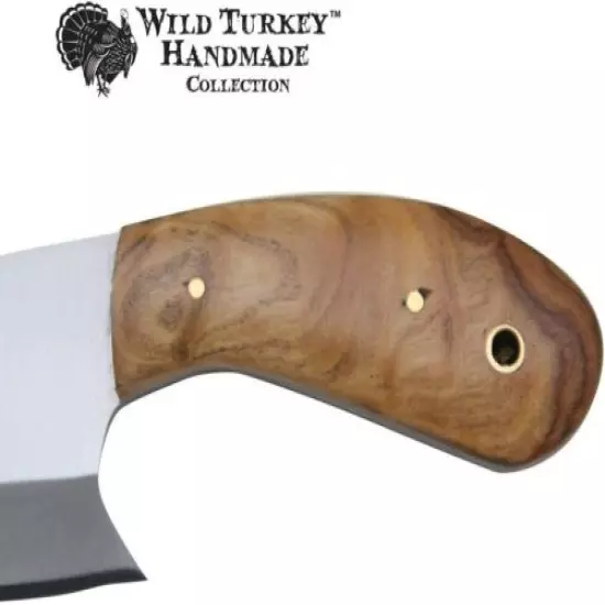 Wild Turkey Handmade Collection 7" Fixed Blade Chef Cleaver Hatchet w. Sheath