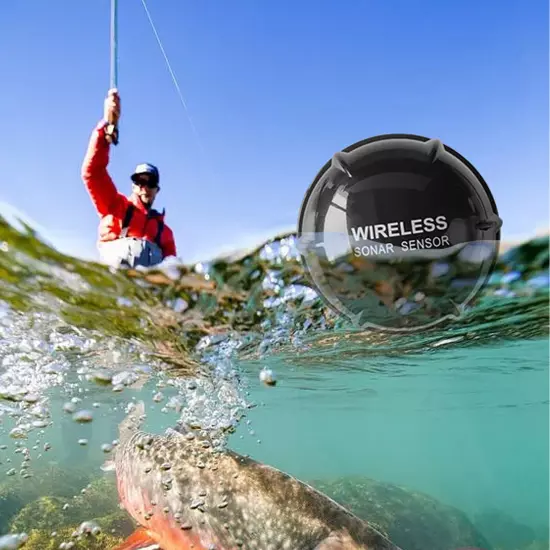 Underwater Depth Sounder With Fishing Detector 3.5" Wireless Sonar Fish Finder