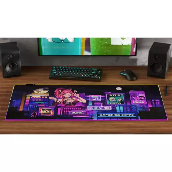 GamerSupps GG PIXEL CUPS: 2069 RGB Mouse Pad - NEW - IN HAND