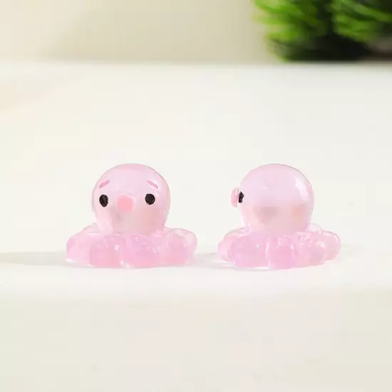 Cartoon Mini Octopus Luminous Toys Fish Tank Aquarium Decoration Accessories Sn