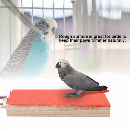 Bird Perch Stand Platform Toy Playground Grinding For Pet Hamster LLI