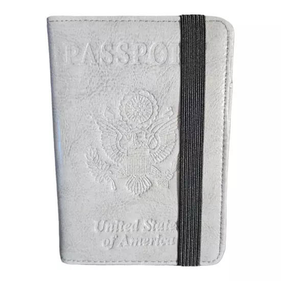 Passport Vaccine Cover Wallet Travel Essentials Leather Card Case Accessories