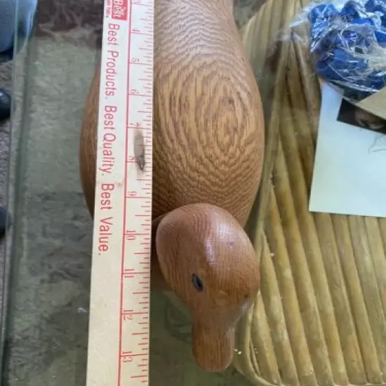 Mallard 951 Duck Decoy Wood Carved Articulated Head Signed Wayne Shilts