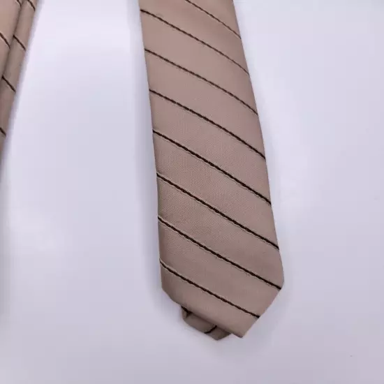 Fashion Mens Formal Necktie 56"Lx1.5"W Tan Neck Tie 