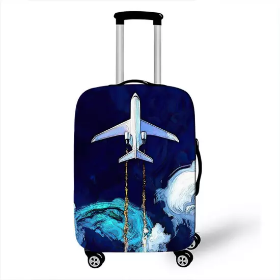 Elastic Printed Airplane Luggage Suitcase Cover Protector Anti Scratch Bags