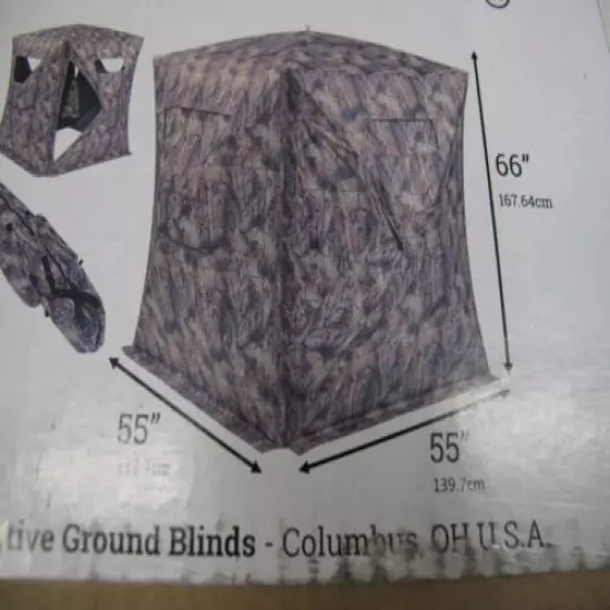 Native Shawnee 2 man Ground Hunting Blind / Hide- Deer Turkey Predator Photograp