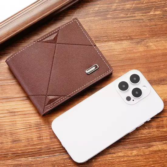 Fashion Casual Wallet Men's Youth Thin Horizontal Soft Wallet`