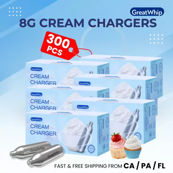 CREAM CHARGERS 600 1200 1800 300 - GreatWhip Ultra Pure Clean BEST PRICE SALE