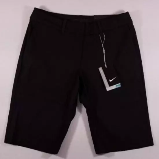 NWT Women's NIKE Tournament Black Dri-Fit Golf Shorts Regular Fit ~ 747135 ~ 2