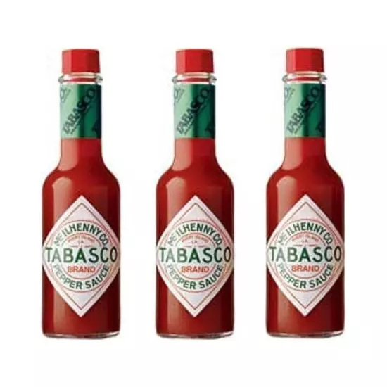 3x TABASCO BRAND Original Hot Sauce 2 Oz - Exp 03/2026