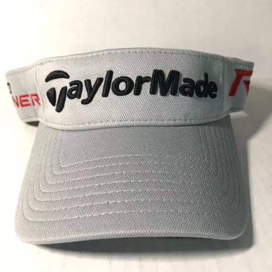 TaylorMade Hat R15 Aero Burner Gray Black Sun Visor Adjustable Golf Cap Clean!