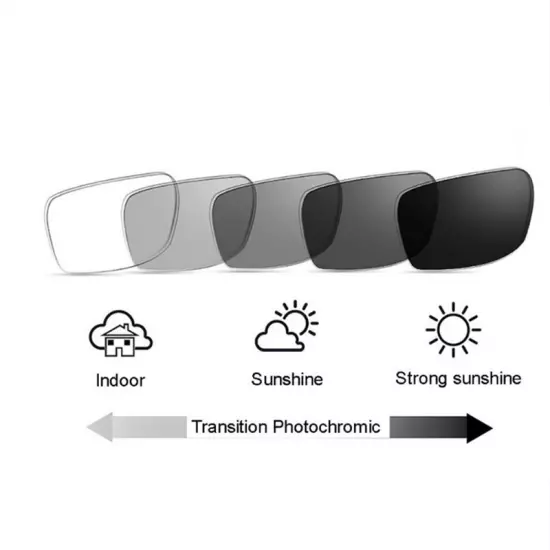 Titanium Alloy Rimless Photochromic Reading Glasses For Men Sunshade Sunglasses