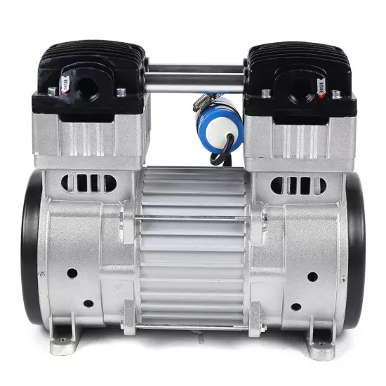 7CFM Oilless Vacuum Pump Industrial Air Compressor Oil Free Piston Pump 1100W US