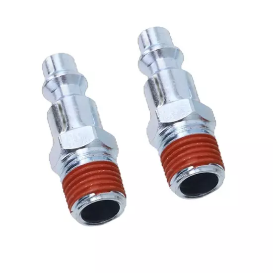 Convenient 2 Pcs Quick Release Connector for Air Line Fitting Hose (14 NPT)