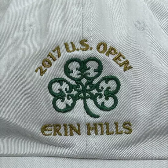 2017 U.S. Open Erin Hills Golf Hat White USGA Member Adult Strapback Used