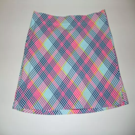 Lady Hagen Women's Golf Skort 17" Trop Plaid 16 Polyester Multi Trop Print 