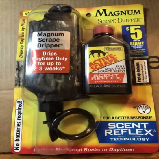 Wildlife Research 385 Magnum Dripper Active-Scrape Combo 4 Fluid Ounces - NEW 