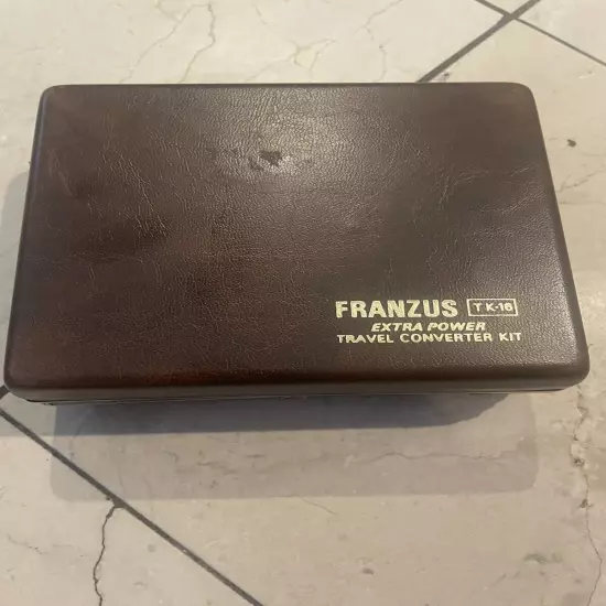 Vintage Franzus Extra Power Travel Foreign Electricity Converter Kit Model TK-16