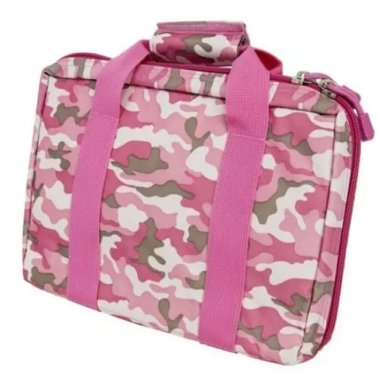 VISM Discreet Pistol Case Handgun Go Bag Range Gear Shooting Hunting PINK CAMO-