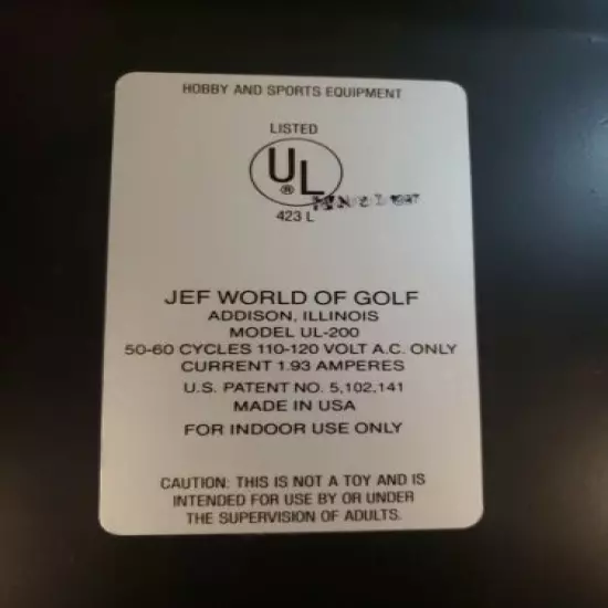 The Ultimate Putting Green. JEF World of Golf. 9-foot Putting Green