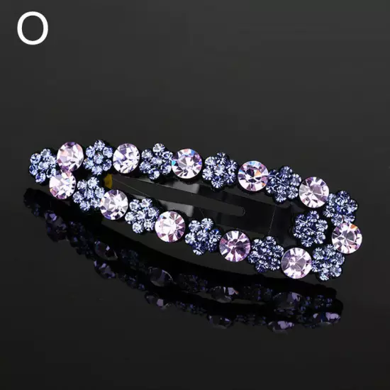 Women Girls Bling Crystal Hairpins Rhinestone Hair Clip Pins Barrettes Headwear