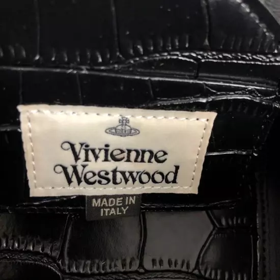 Vivienne Westwood BETTY Croco Womens Black Mini Shoulder Bag