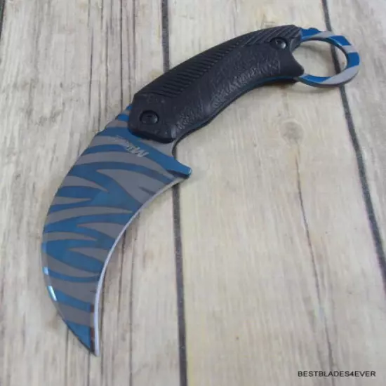 8 INCH MTECH FIXED BLADE KARAMBIT KNIFE WITH NYLON SHEATH FULL TANG 