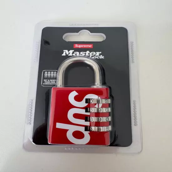 Supreme Masterlock Numeric Lock Red SS19 NEW