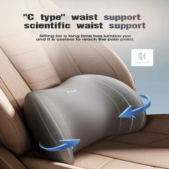 Car Headrest Lumbar Support Lumbar Cushion Backrest Lumbar Car Neck Pillow