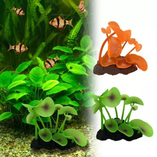 Coral Aquarium Landscaping Silicone Decoration for Realistic Simulation;