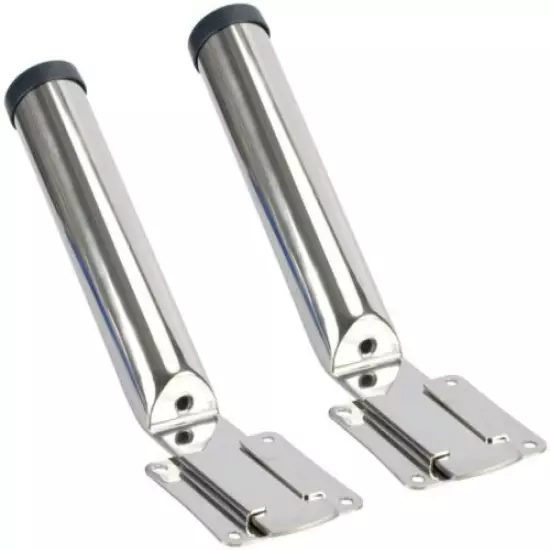 (2 Pack)Stainless Steel Boat Fishing Rod Holder Slide Mount Removable Deck Mount