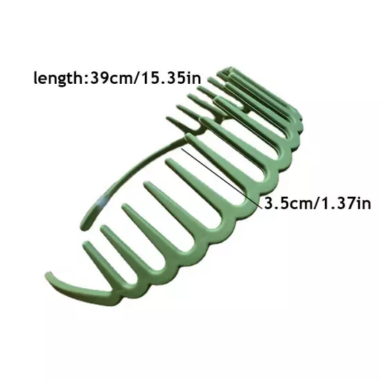 Women Non-Slip Resin Hair Comb Hairband Headband Hair Hoop With Teeth Headwear❉