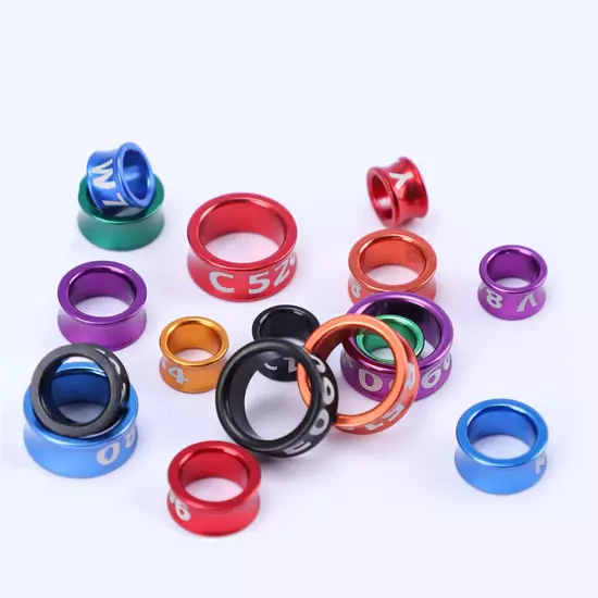 10Pcs Alloy Rings Birds Canary Budgerigar Closed-loop Bird Leg Bands Random