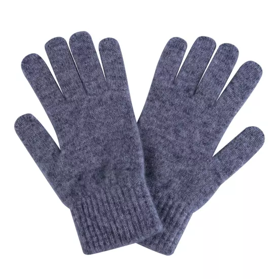 100% SHEEP WOOL Gloves, Men's/Women's Gloves, Warm Soft Winter Gloves, M/L, Gray