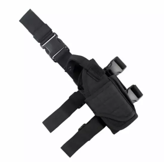 Right Drop Leg Holster Adjustable Tactical Pistol Thigh Holster with Mag Pouch