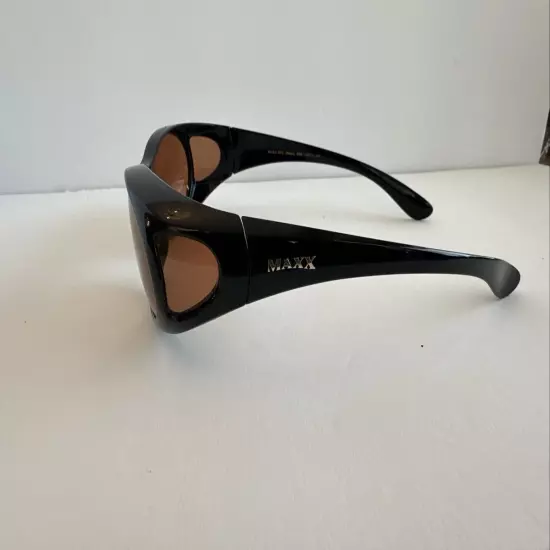 Maxx Sunglasses OTG Small HDP Black with Amber Lens