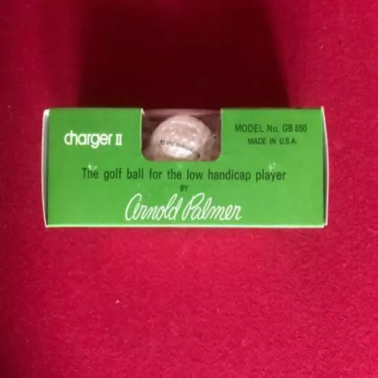 1973, Arnold Palmer, "Un-Opened" Sleeve "Charger II" Golf Balls (Scarce/Vintage)