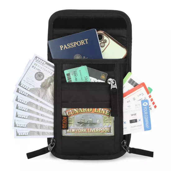 Waterproof Passport Holder Travel Document Wallet RFID Bag Family Case Organizer