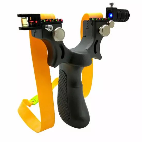 Hunting Professional Catapult Laser Slingshot With Rubber Aim Point Target Hot