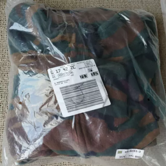 KING SIZE EXPLORER GREEN & KHAKI FLEECE CAMO JACKET MENS 3X XXXL NEW IN PACKAGE 