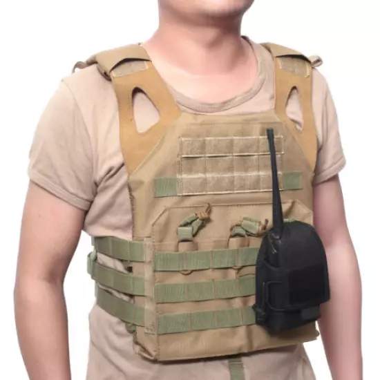 Tactical Molle Radio Walkie Talkie Pouch Waist Bag Portable Interphone Holster