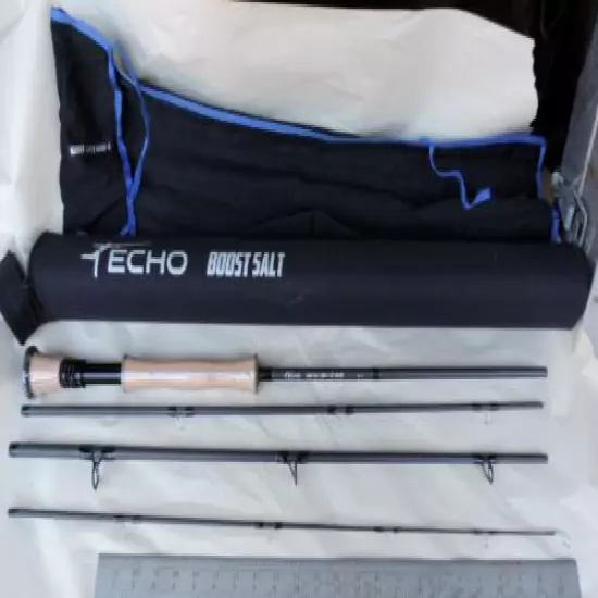 ECHO BOOST SALT 9' # 10 Fly Rod Saltwater Fly Rod NEW with case