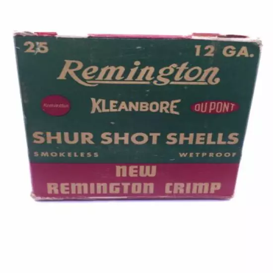 VINTAGE REMINGTTON 12 GA. SHOTGUN SHELL BOX - JUST BOX (I518)