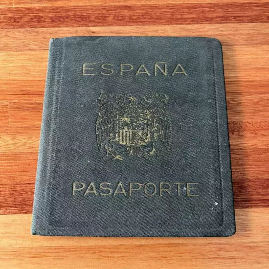 Spain 1960 Passport issued in Montevideo MARRIAGE