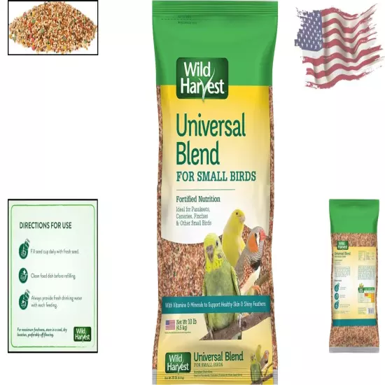 Nutrient-Rich Universal Blend for Small Birds - Premium Seeds & Vegetables