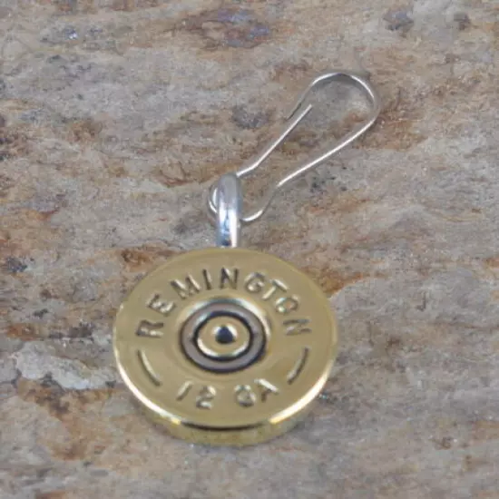 Remington 12 Gauge Shotgun Shell Bullet Tag Zipper Pull Pin Trap Shooting